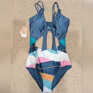 Nani swimwear one piece oceanside high tide large